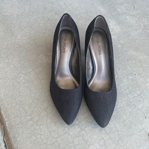 Lace black stilettos